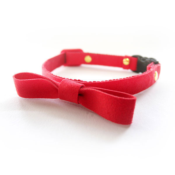 国産リボン首輪 セーフティ付き